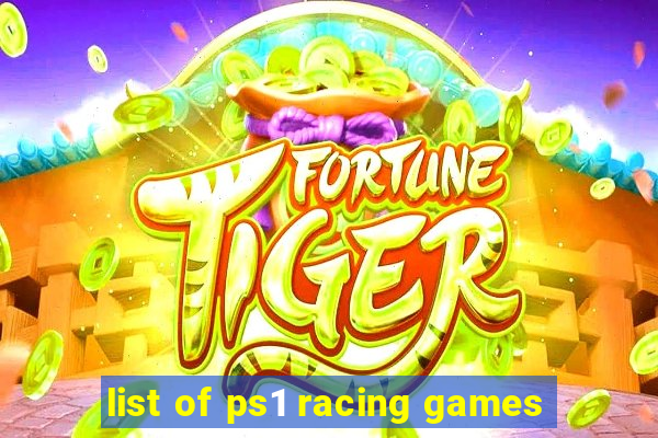 list of ps1 racing games